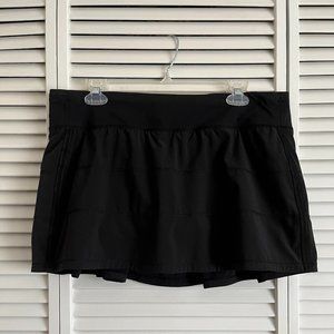 Lululemon Pace Rival Skirt II (Regular) Black size 12